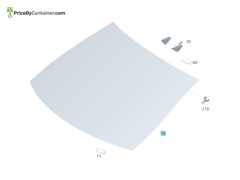 MERCEDES-BENZ 1776701101 — MERCEDES BENZ GENUINE FR WINDSHIELD 1776701701 A1776701101