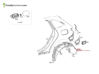 MERCEDES-BENZ 1776905403 — Mercedes-Benz Genuine REAR RH WHEEL COVER 1776905403