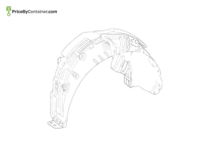 MERCEDES-BENZ 1776905603 — Mercedes-Benz Genuine REAR FENDER COVER 1776905603