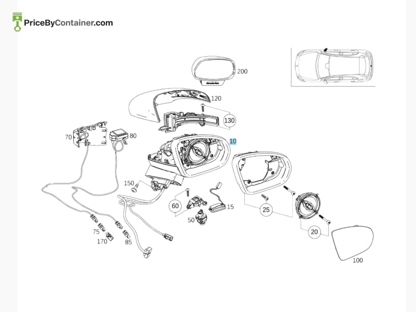 MERCEDES-BENZ 1778101805 — MERCEDES BENZ GENUINE TRIM BAR A1778101805