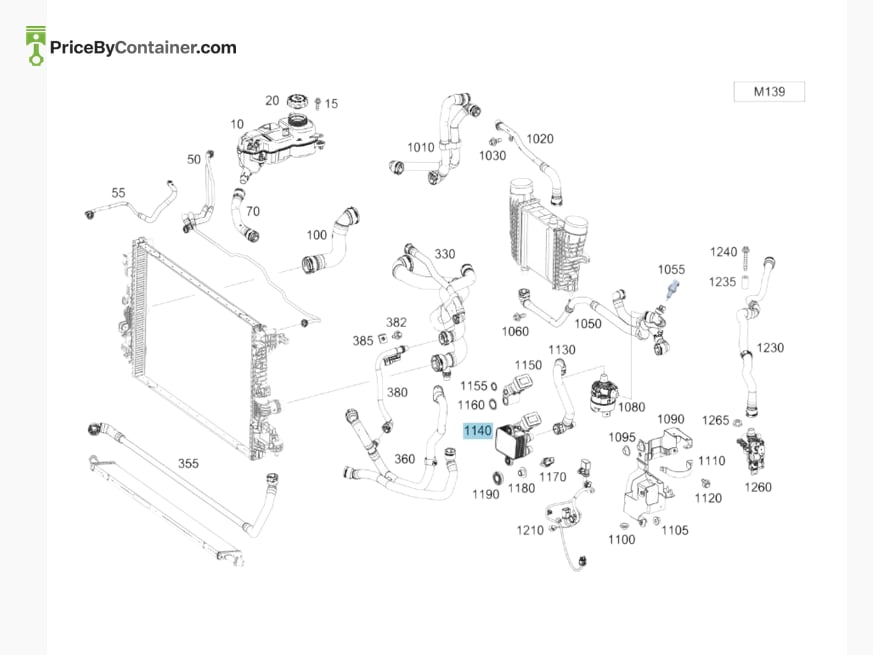 MERCEDES-BENZ 1778301502 — MERCEDES BENZ GENUINE EVAPORATOR A1778301502