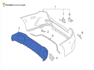 MERCEDES-BENZ 1778807205 — Mercedes-Benz Genuine COVER REAR 1778807205