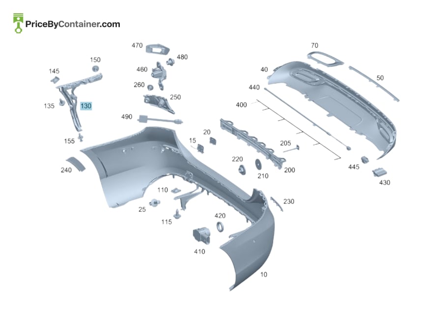 MERCEDES-BENZ 177885100064 — MERCEDES BENZ GENUINE BUMPER LATERAL SUPPORT A177885100064