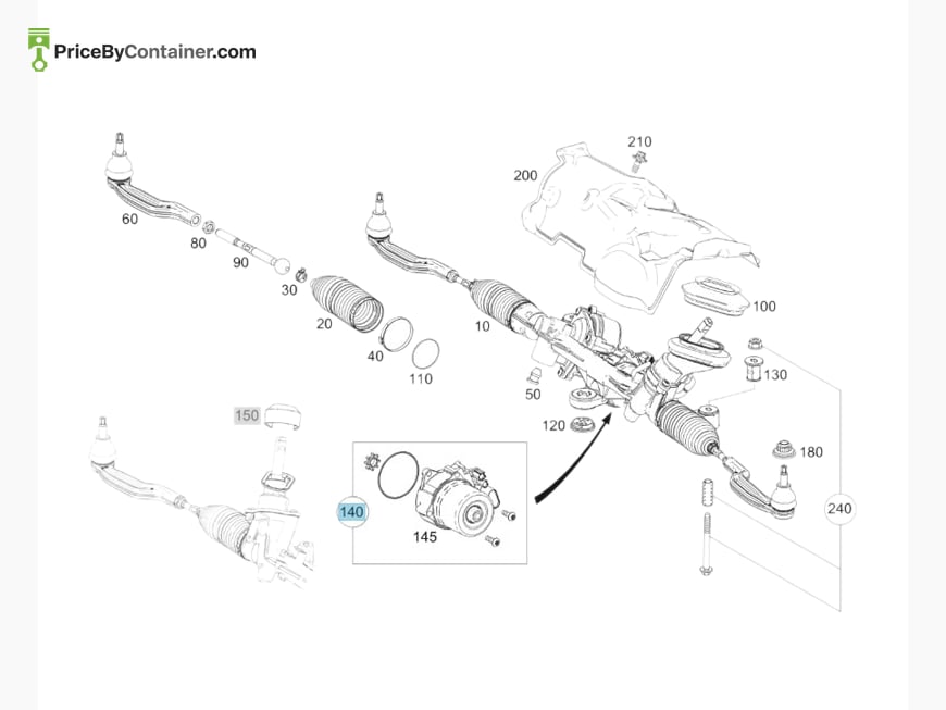 MERCEDES-BENZ 1779001303 — MERCEDES BENZ GENUINE PART KIT ST BOX A1779001303