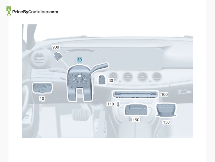MERCEDES-BENZ 17790067189051 — MERCEDES BENZ GENUINE CONTROL UNIT, COMPLETE 1779003205 9051 A17790067189051