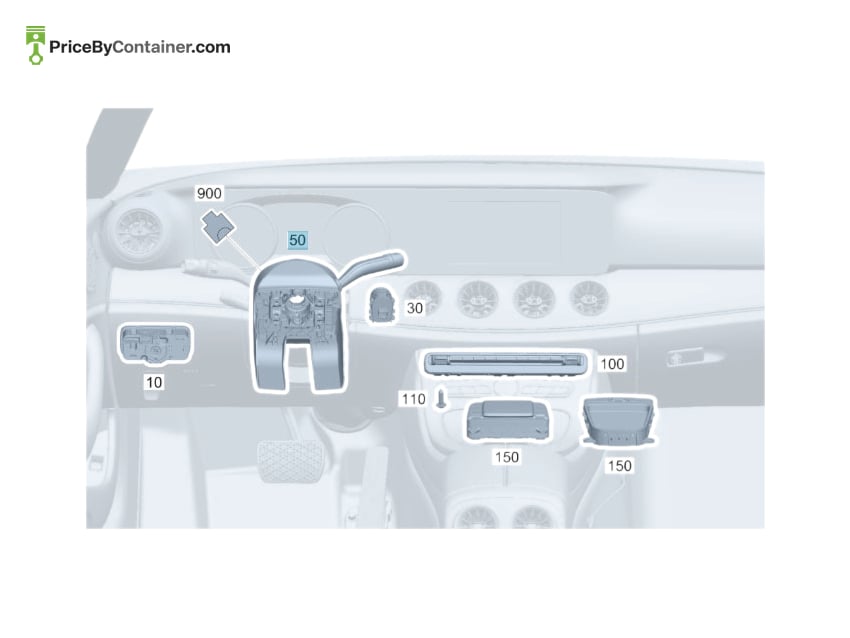 MERCEDES-BENZ 17790068169051 — MERCEDES BENZ GENUINE STEERING COLUMN SWITCH A17790068169051
