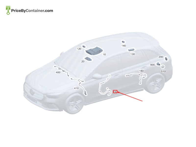 MERCEDES-BENZ 1779060504 — MERCEDES BENZ GENUINE INTERIOR LAMP A1779060504