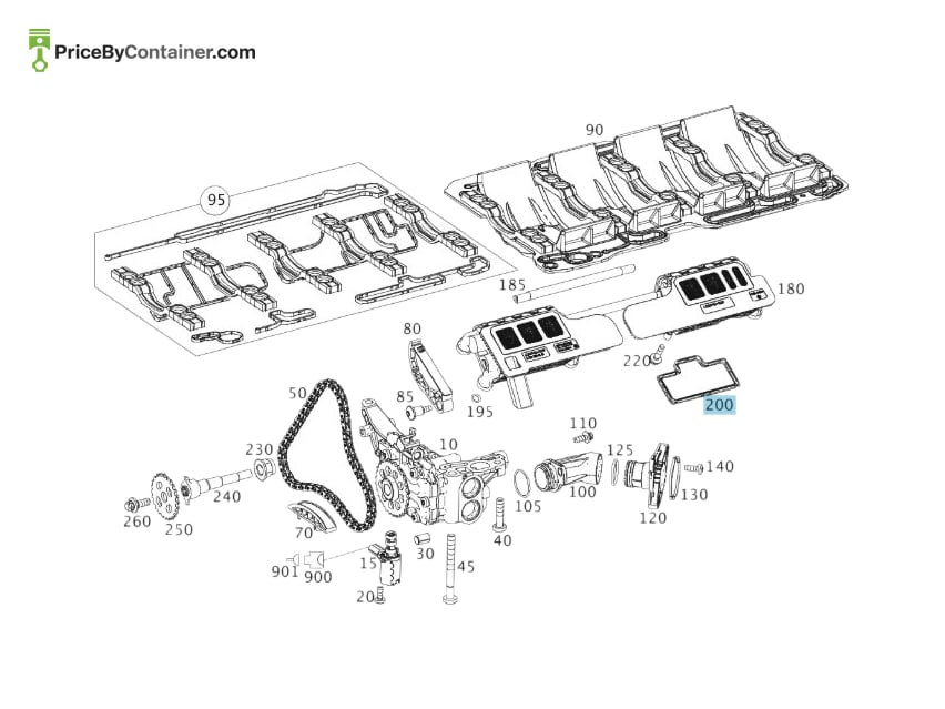 MERCEDES-BENZ 1781810681 — MERCEDES BENZ GENUINE GASKET A1781810681
