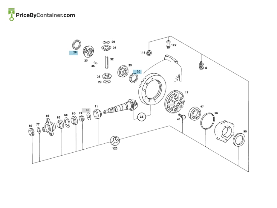 MERCEDES-BENZ 1843530462 — MERCEDES BENZ GENUINE THRUST PLATE A1843530462