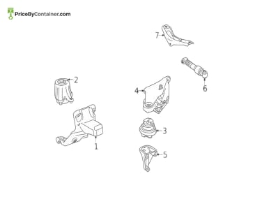 MERCEDES-BENZ 1902402200 — Mercedes-Benz Genuine ENG MOUNTING 1902402200