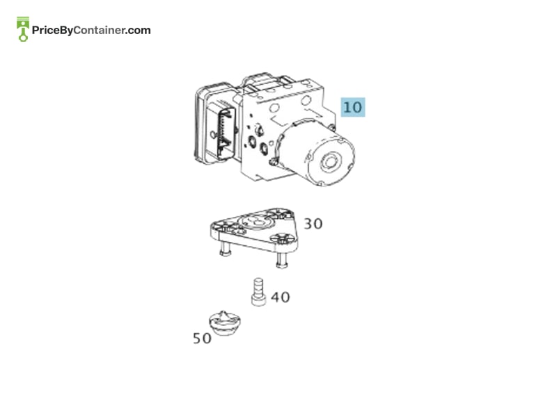 MERCEDES-BENZ 1904312400 — MERCEDES BENZ GENUINE HYDRAULIC UNIT/0800 A1904312400