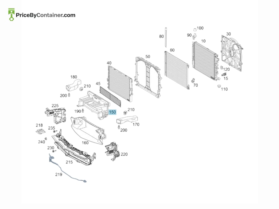 MERCEDES-BENZ 1905000416 — MERCEDES BENZ GENUINE AIR DUCT SEGMENT A1905000416