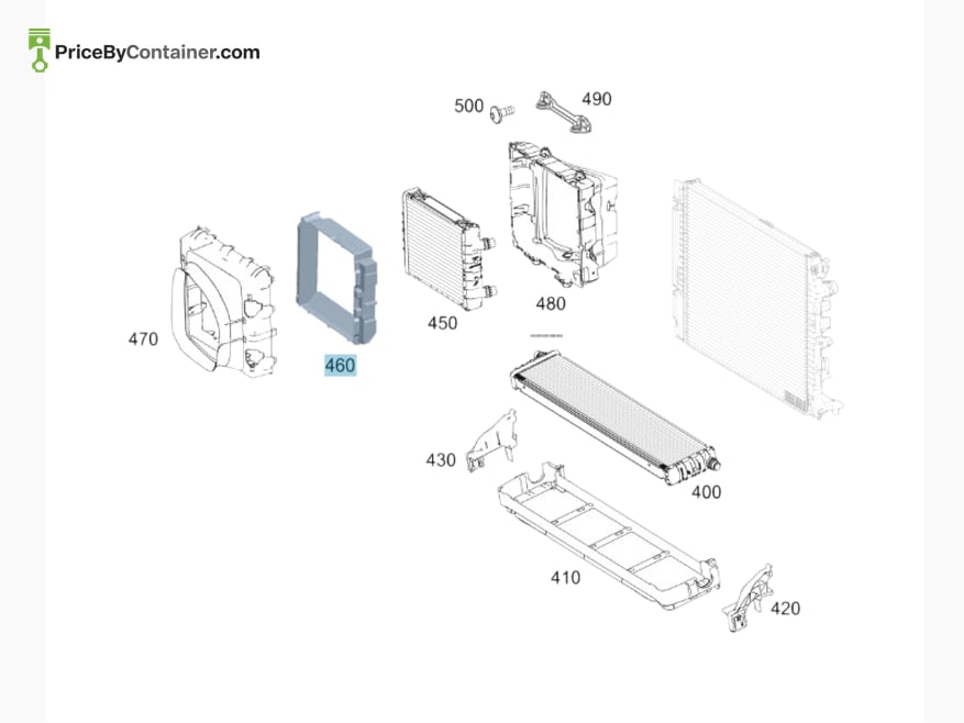 MERCEDES-BENZ 1905051200 — MERCEDES BENZ GENUINE COVER FOR AIR INLET A1905051200