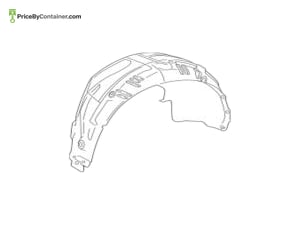 MERCEDES-BENZ 1906983800 — Mercedes-Benz Genuine TRIM. WHEEL ARCHRIGHT REAR WHEEL ARCH 1906983800