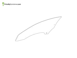 MERCEDES-BENZ 1907251400 — Mercedes-Benz Genuine SIDE WINDOW PANE 1907251400