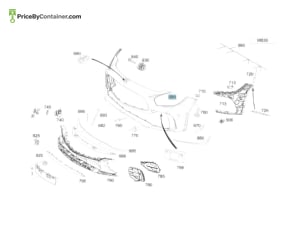 MERCEDES-BENZ 19088585009999 — Mercedes-Benz Genuine TRIM, BUMPER 19088585009999