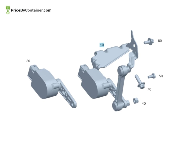 MERCEDES-BENZ 1909054900 — MERCEDES BENZ GENUINE TURNING ANGLE PICKUP LEFT REAR A1909054900