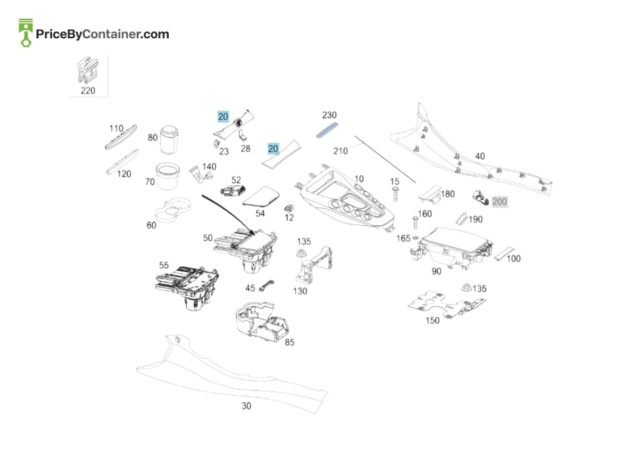 MERCEDES-BENZ 1909055401 — MERCEDES BENZ GENUINE SWITCH BLOCK A1909055401