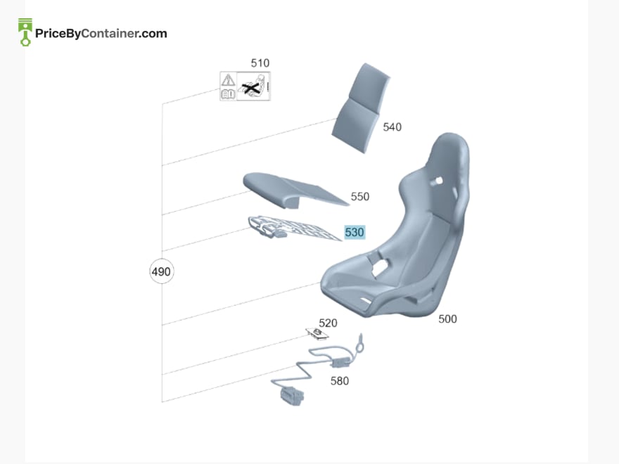 MERCEDES-BENZ 19091077059999 — MERCEDES BENZ GENUINE SEAT SHELL RH A19091077059999