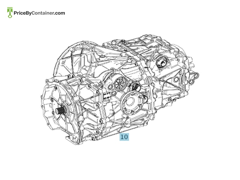 MERCEDES-BENZ 197260040380 — MERCEDES BENZ GENUINE MANUAL TRANSMISSION|COMPLETE A197260040380
