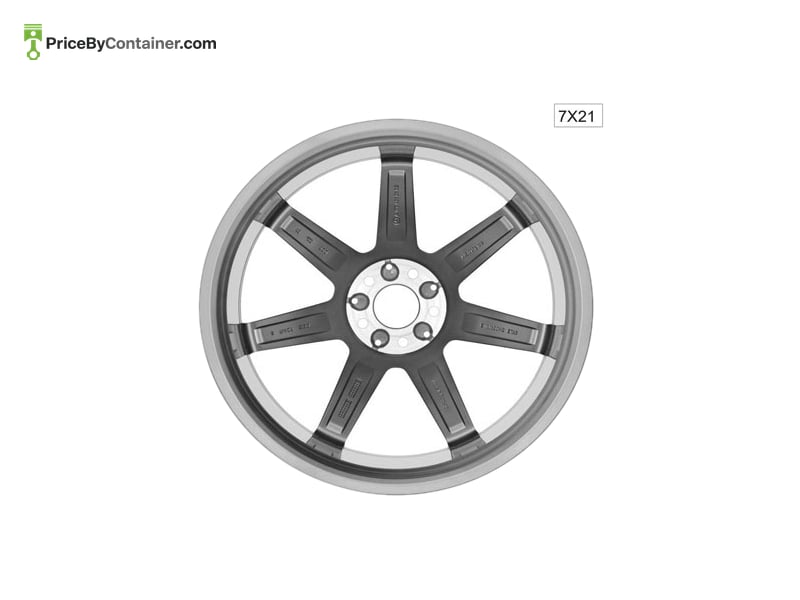 MERCEDES-BENZ 19740101027X21 — MERCEDES BENZ GENUINE RR WHEEL RIM SLS A19740101027X21