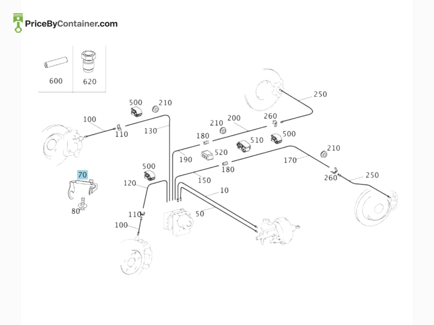 MERCEDES-BENZ 1974210494 — MERCEDES BENZ GENUINE BRACKET A1974210494
