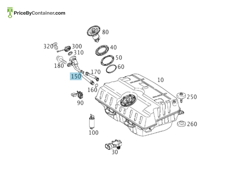 MERCEDES-BENZ 1974700720 — MERCEDES BENZ GENUINE FILTER NECK A1974700720