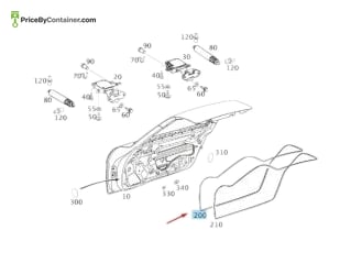 MERCEDES-BENZ 1977270187 — Mercedes-Benz Genuine DOOR SEAL 1977270187