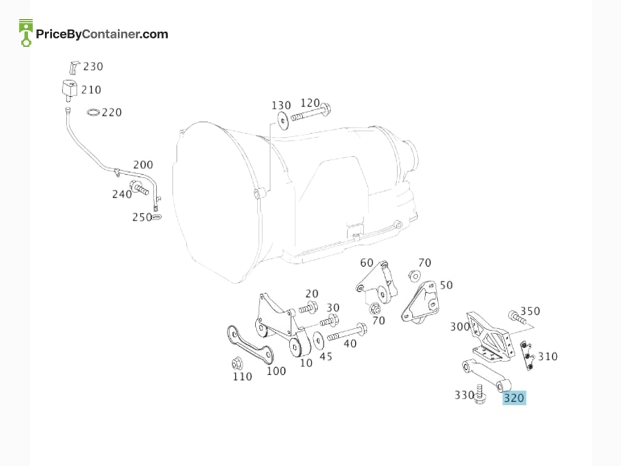 MERCEDES-BENZ 1996120610 — MERCEDES BENZ GENUINE CROSSMEMBER A1996120610