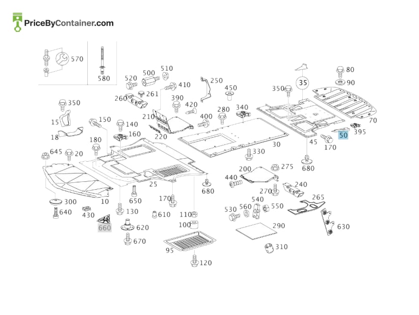 MERCEDES-BENZ 1996160552 — MERCEDES BENZ GENUINE FLOOR A1996160552