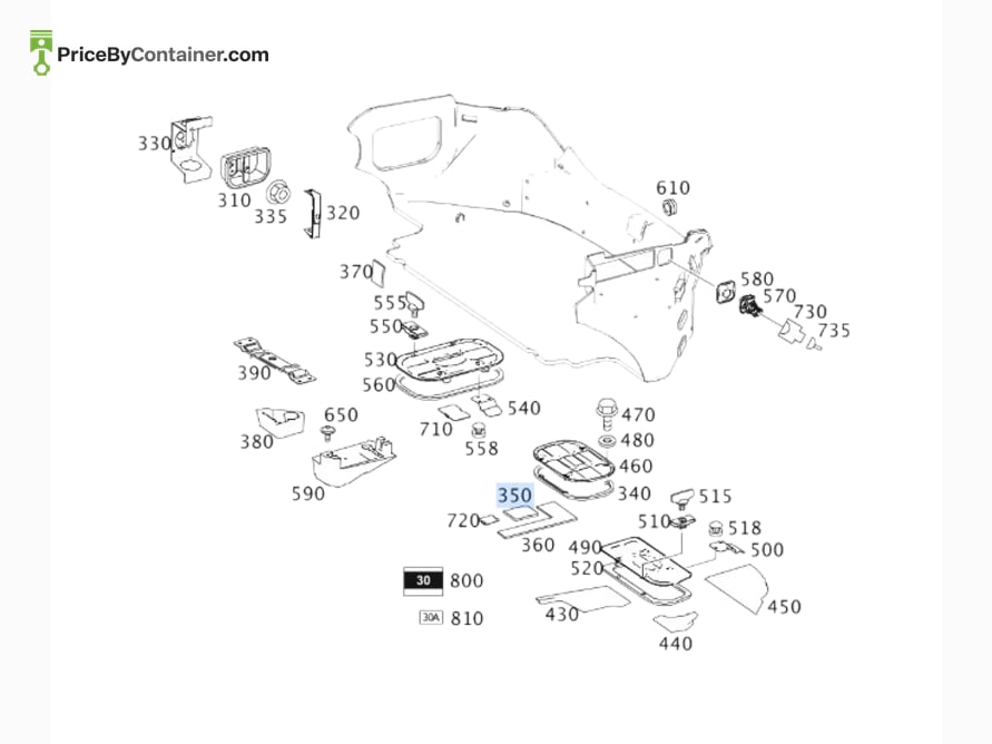 MERCEDES-BENZ 1996820197 — MERCEDES BENZ GENUINE PAD PARCEL A1996820197