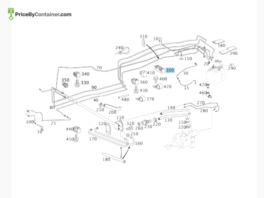 MERCEDES-BENZ 1999950177 — MERCEDES BENZ GENUINE LINE HOLDER|BRAKE LINE A1999950177
