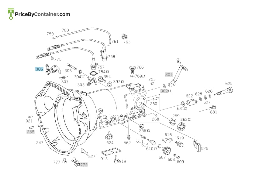 MERCEDES-BENZ 2013000625 — MERCEDES BENZ GENUINE LEVER A2013000625