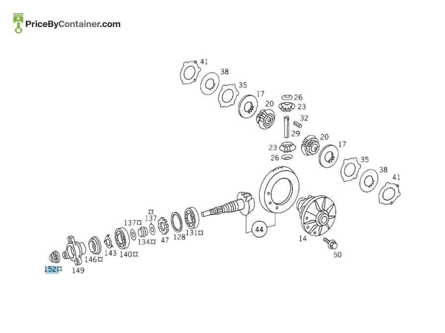 MERCEDES-BENZ 2013530072 — MERCEDES BENZ GENUINE NUT A2013530072