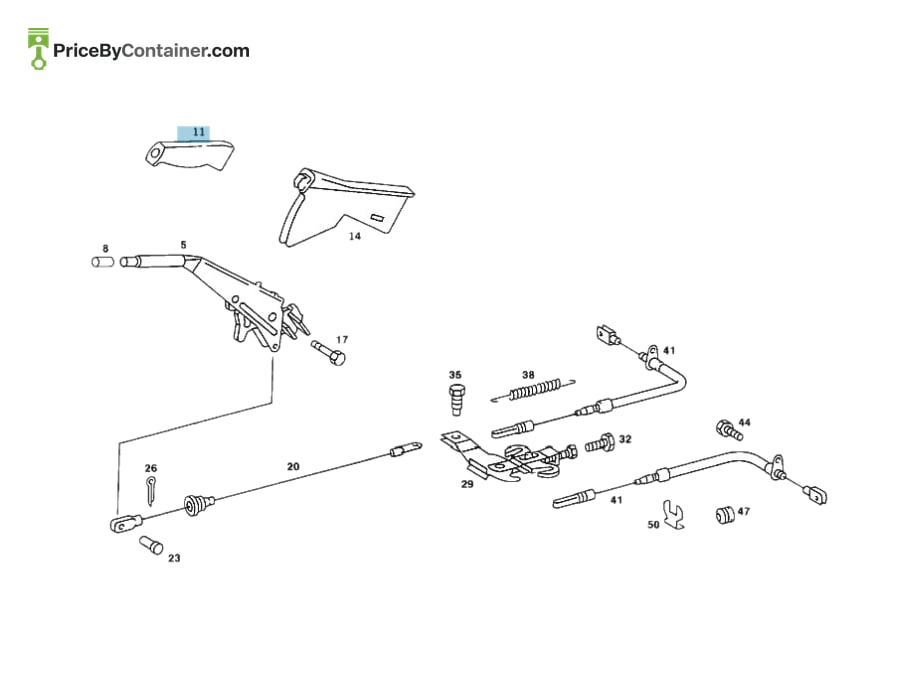 MERCEDES-BENZ 2014270420 — MERCEDES BENZ GENUINE HANDLE A2014270420