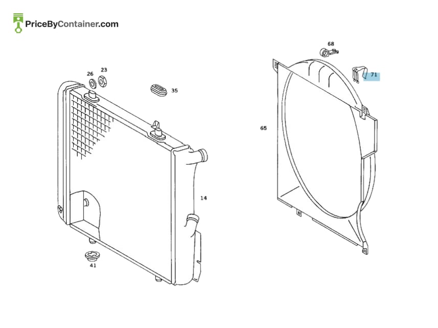 MERCEDES-BENZ 2015040246 — MERCEDES BENZ GENUINE BRACKET A2015040246
