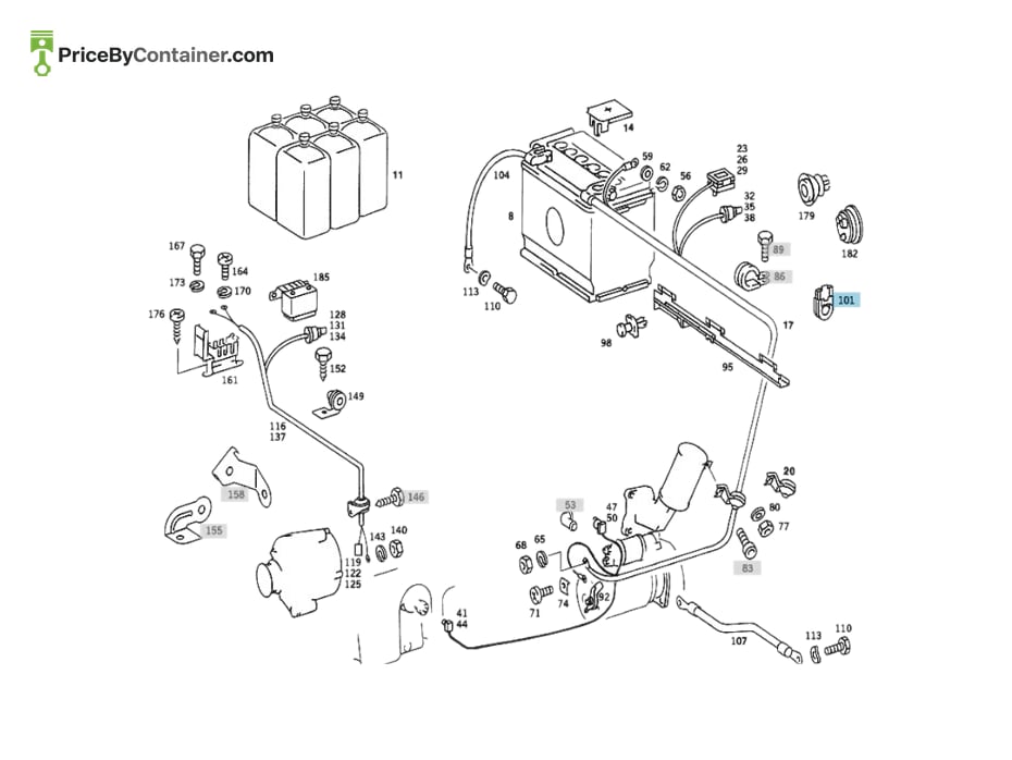 MERCEDES-BENZ 2015460737 — MERCEDES BENZ GENUINE GROMMET A2015460737