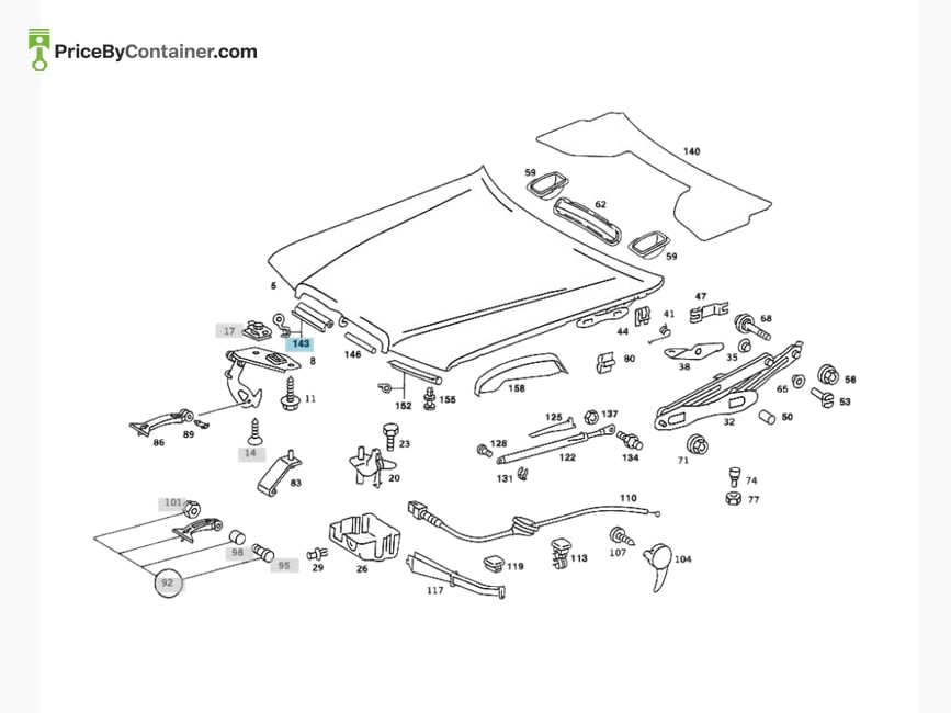 MERCEDES-BENZ 2018892198 — MERCEDES BENZ GENUINE SEALING A2018892198