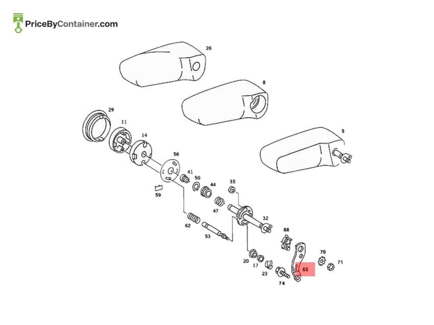MERCEDES-BENZ 2019700062 — MERCEDES BENZ GENUINE REINFORCEMENT PLATE A2019700062