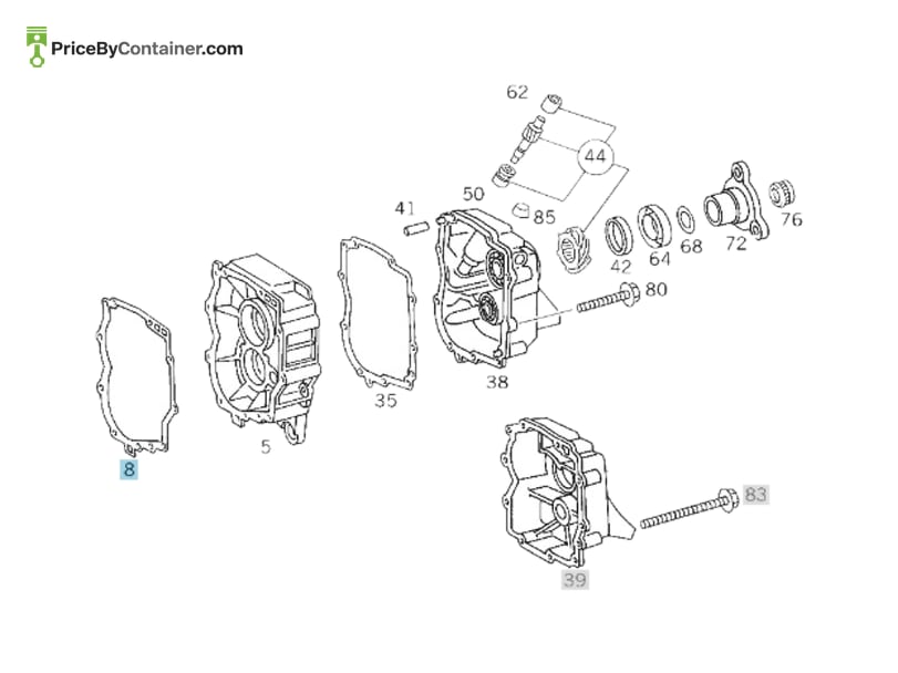 MERCEDES-BENZ 2022610280 — MERCEDES BENZ GENUINE GASKET A2022610280