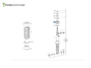 MERCEDES-BENZ 2023280139 — Mercedes-Benz Genuine RUBBER BUMPER 2023280139