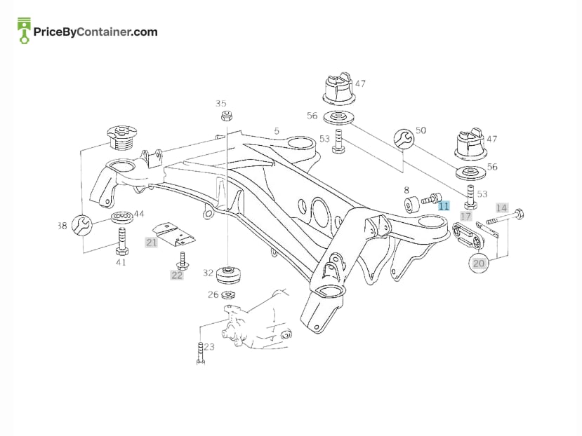 MERCEDES-BENZ 2023500270 — MERCEDES BENZ GENUINE SCREW A2023500270