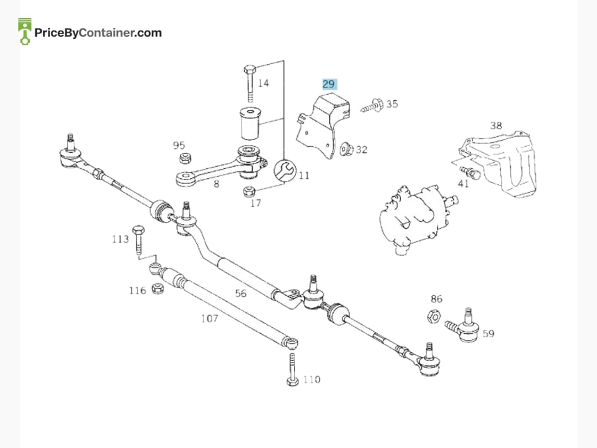MERCEDES-BENZ 2024600395 — MERCEDES BENZ GENUINE COVER A2024600395