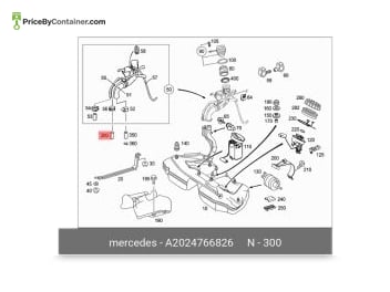 MERCEDES-BENZ 2024766826 — Mercedes-Benz Genuine HOSE 2024766826