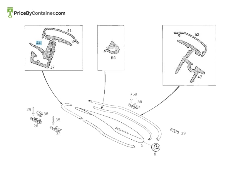 MERCEDES-BENZ 2026781537 — MERCEDES BENZ GENUINE RUBBER A2026781537