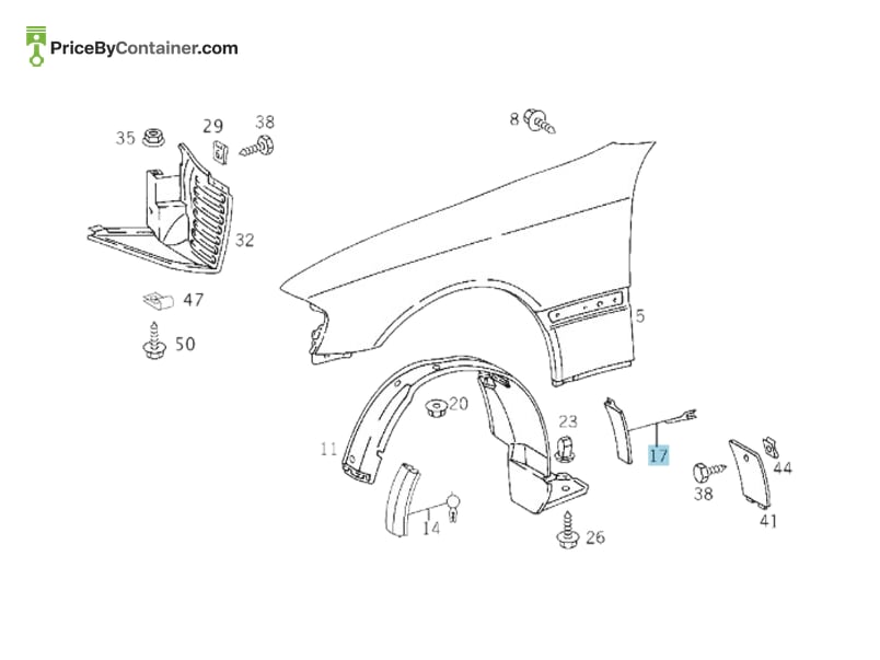 MERCEDES-BENZ 2026981598 — MERCEDES BENZ GENUINE SEAL A2026981598