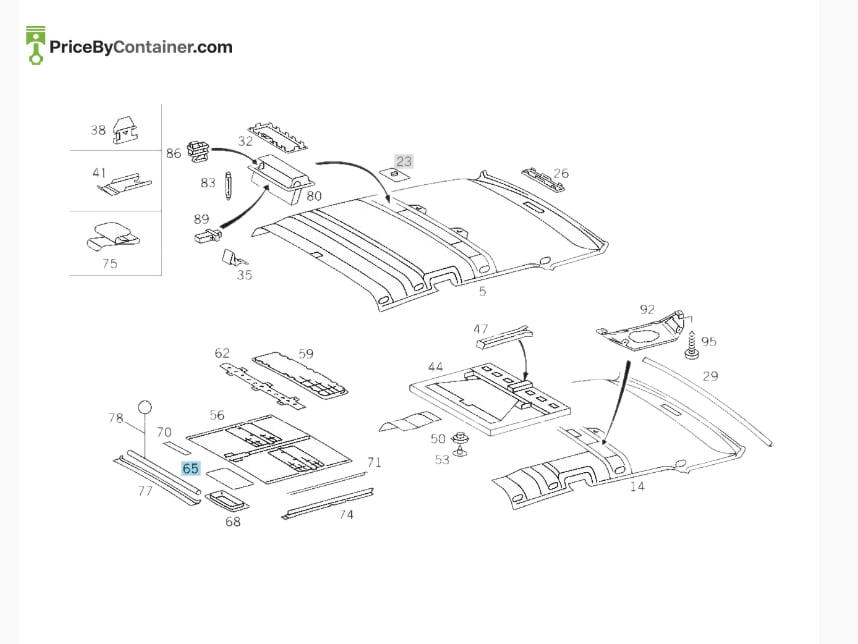 MERCEDES-BENZ 20278404818G13 — MERCEDES BENZ GENUINE HANDLE A20278404818G13
