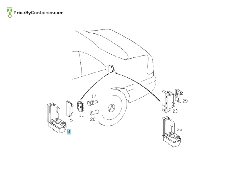 MERCEDES-BENZ 2028000035 — MERCEDES BENZ GENUINE CAP A2028000035