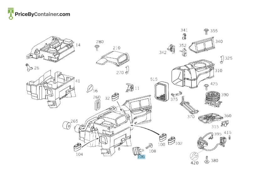 MERCEDES-BENZ 2028000275 — MERCEDES BENZ GENUINE AC VACUME VALVE A2028000275