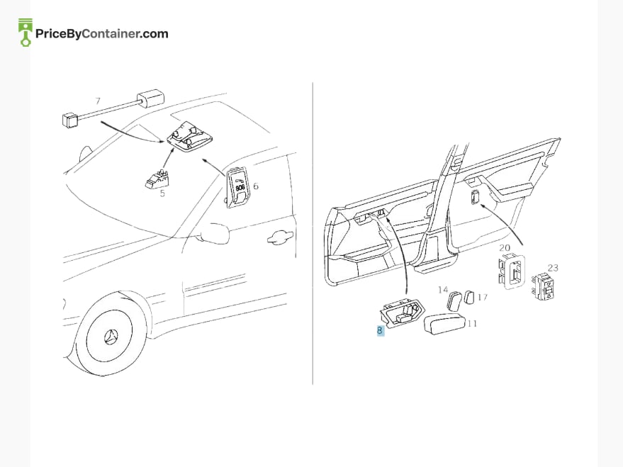 MERCEDES-BENZ 20282007109051 — MERCEDES BENZ GENUINE SWITCH A20282007109051